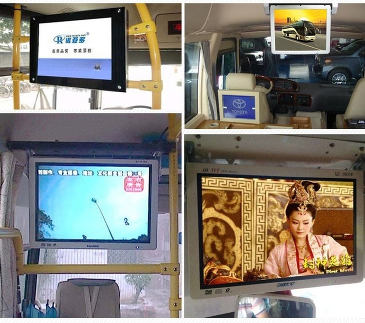15.6 Inch Shockproof 4G WIFI Bus Advertising LCD Android TV Support GPS