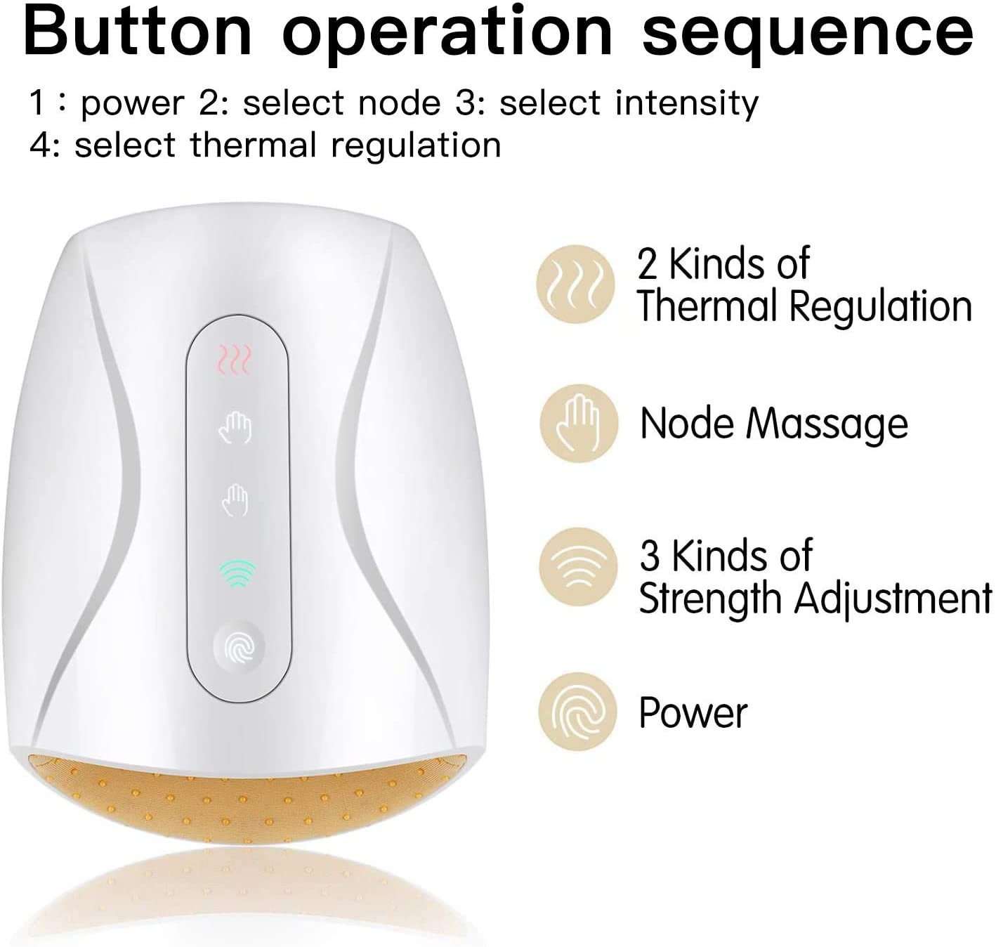1800mAh Cordless Hand Massage Tool Electric Hand Massager With Heat