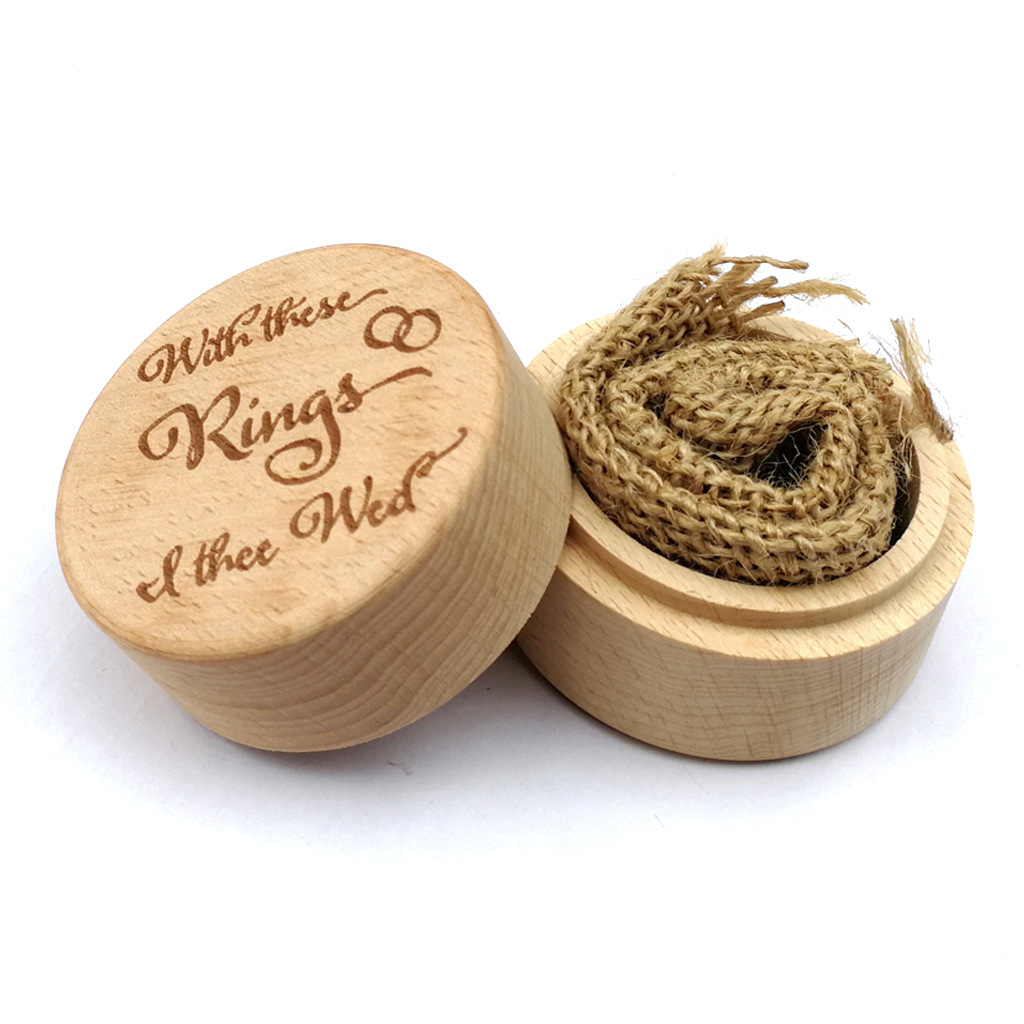 Cylindrical Rainproof Wooden Box Packaging Ultraportable Recycled