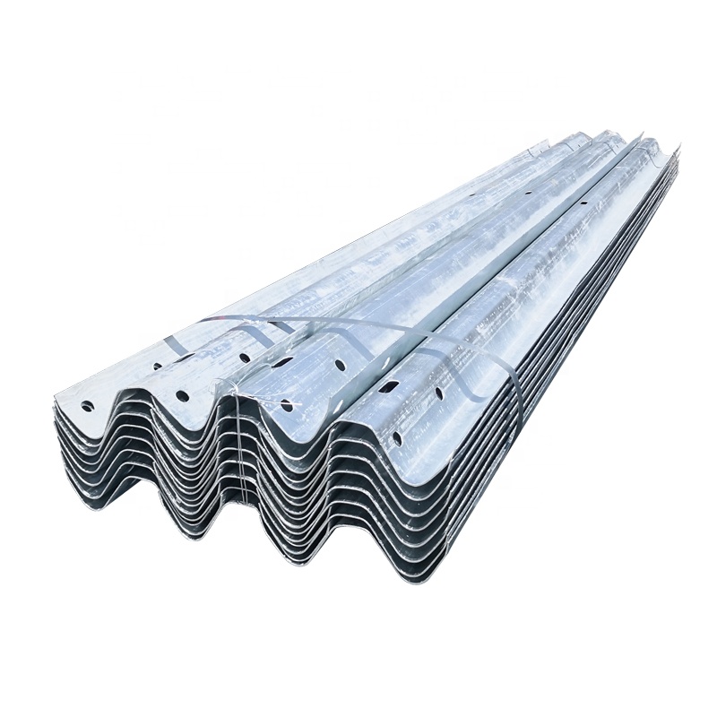 Straight Barrier Hot Dipped Galvanized Steel Highway Guardrail