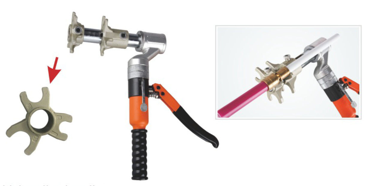 DL-1232-3-C Manual Hydraulic Pressing Tool 2.1kg with bending handle