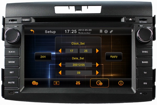 Hot selling! car media player for Honda CRV 2012 with car gps navigation OCB-8033