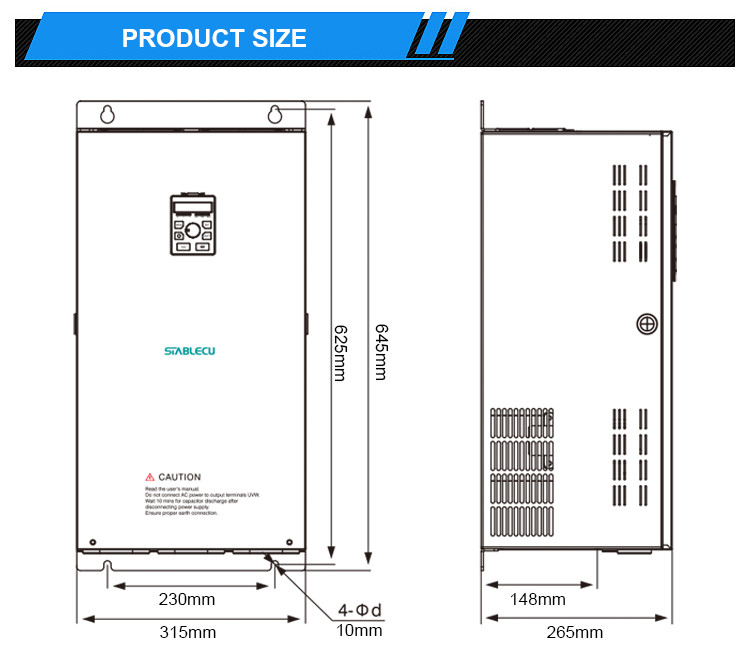 Oil Injection Pump Frequency Inverter Drive Motor Control Speed