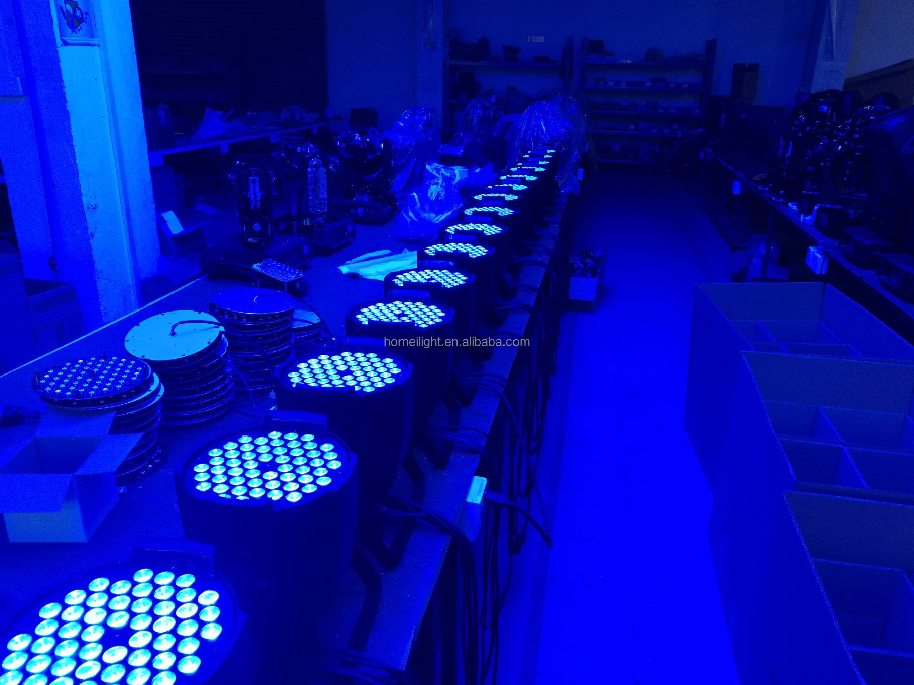 Lamp Luminous Efficiency 90lm/w 54*3w RGB 3in1 Led Par Light for Church Stage Decoration