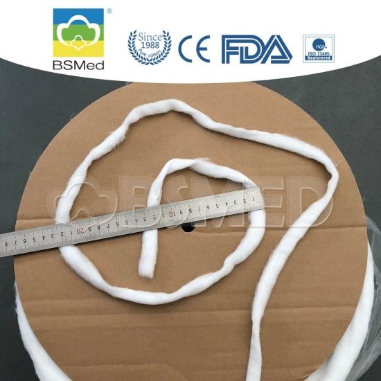 Absorbent Medical Cotton Sliver Cotton String Cotton Coil Hot Rolled Medical Beauty 100% Pure Consumable