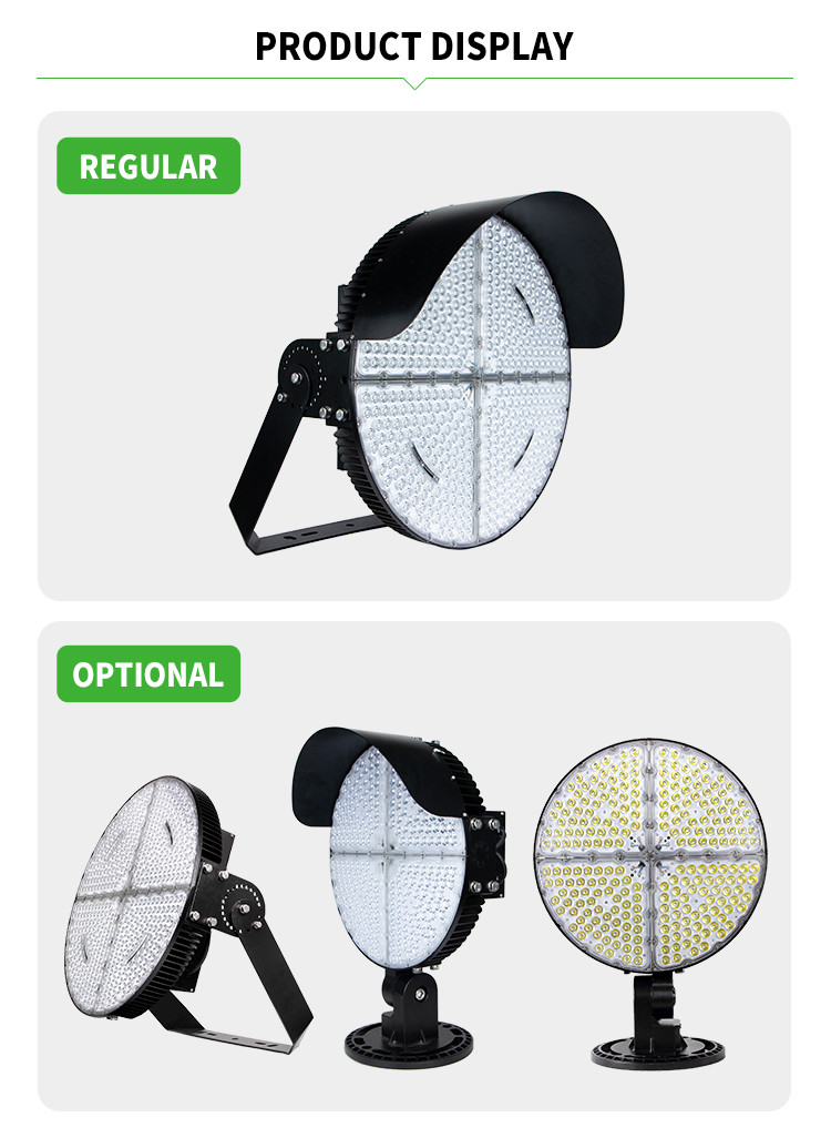 1000w high power tennis court floodlight for high pole sports area lighting