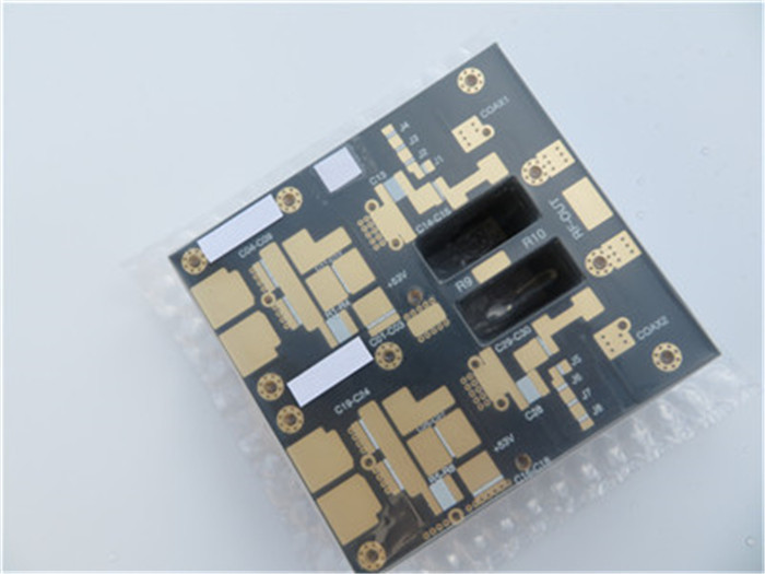 High Frequency Black Solder Mask PCB Circuit Board DK2.65 F4B PTFE Based 1.6mm