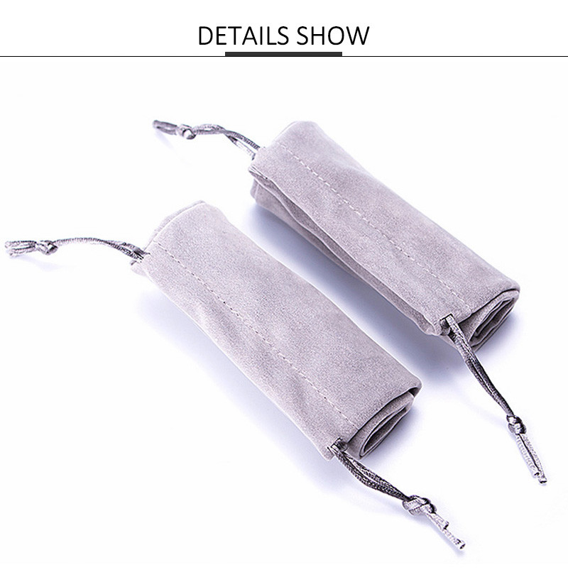 Solid Color Portable Flannel Wine Bottle Sleeve
