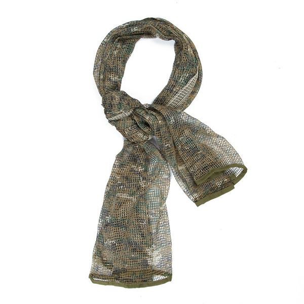 Camouflage Scarves, Sniper Veil Camo Mesh Material Hunting Shemagh Scarf Balaclava Head Neck Cover
