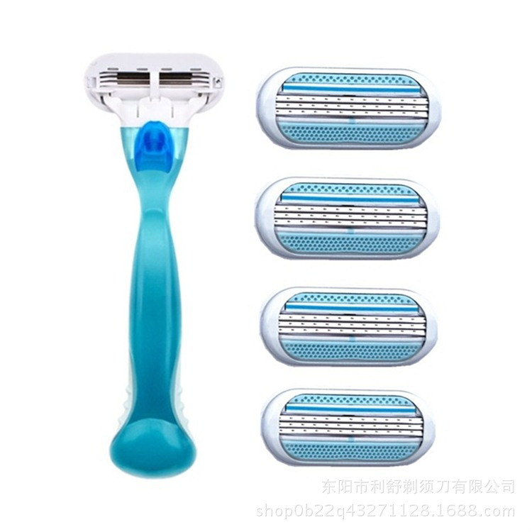 Hot Sale Bathroom Products Hotel Women Face Razor Private Label Triple Blade Razor with Replaceable blade refills
