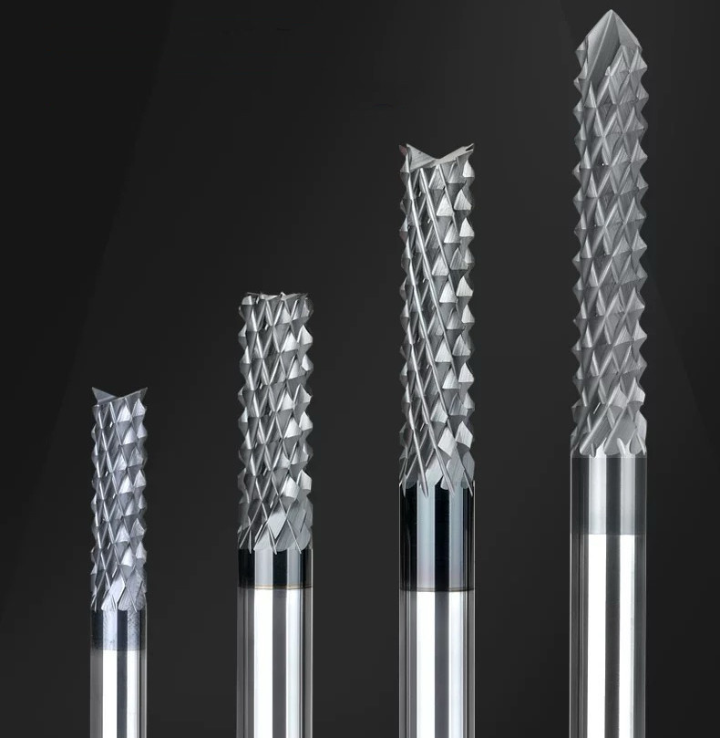 Tungsten Steel Alloy Corn Milling Cutter Composite CNC Tool Coarse Teeth Fast Cutting