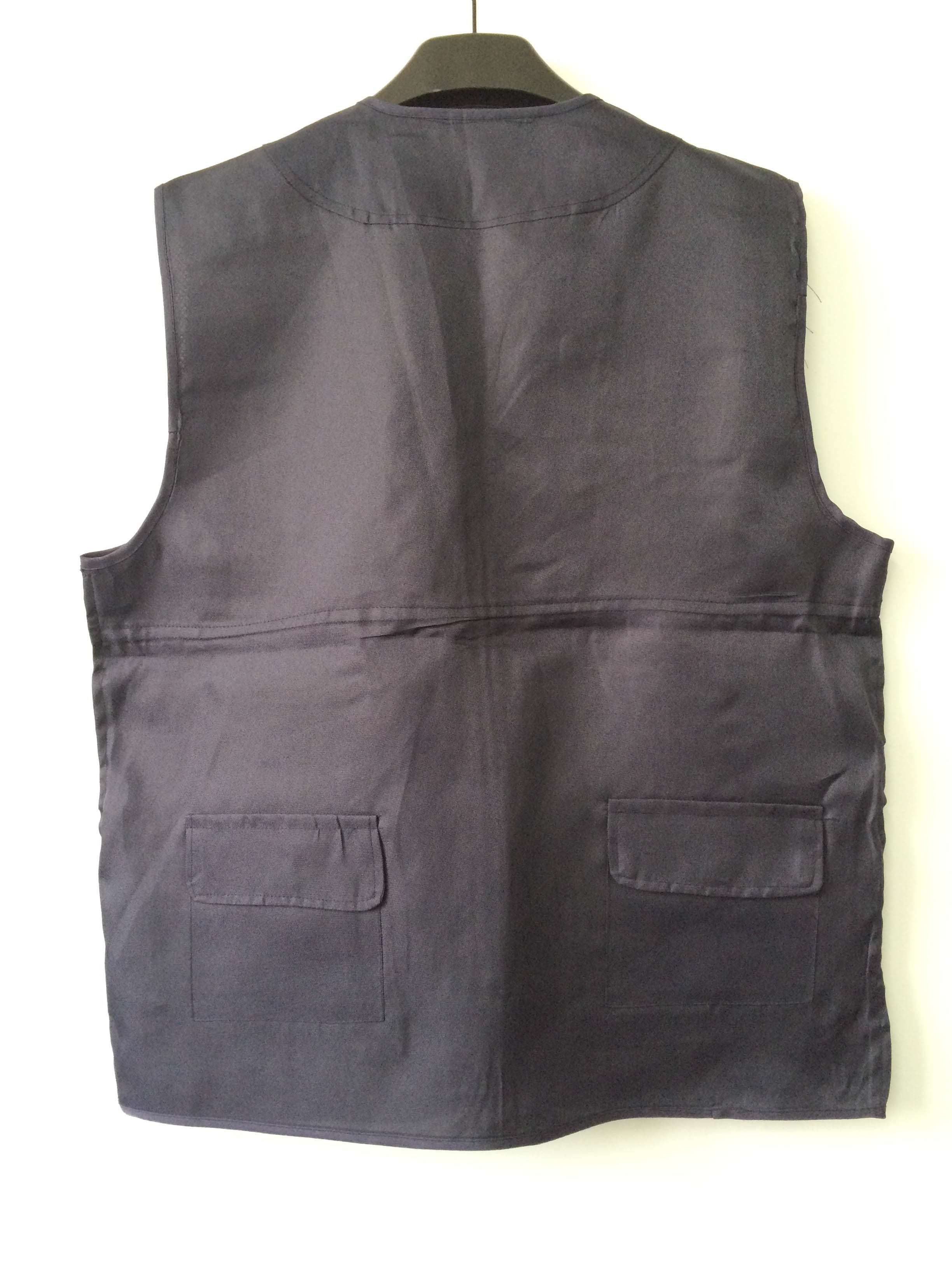 vest, mens vest in gaberdine, 100% polyester fabric, fishing vest, casual vest