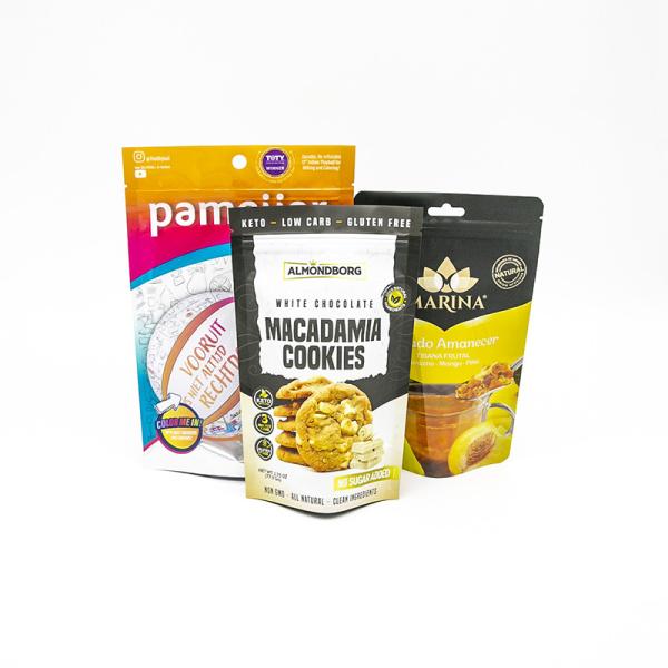 Recyclable Eco-Friendly Food Packaging Bags Self-Standing Zipper Bags Custom