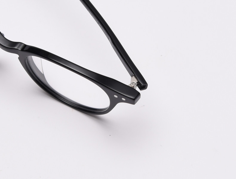 Male Acetate Frame Glasses Black SGS Spectacle Fashionable Optical Glasses