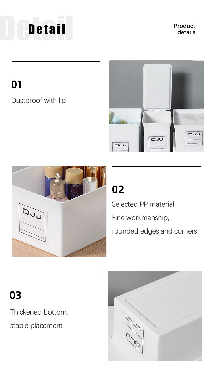 1L-3L Plastic Table Organiser Office Plastic Storage Organizer