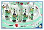 Shinny Gifts GuangDong Factory Russian Style Wine Set Enamel Handmade Home