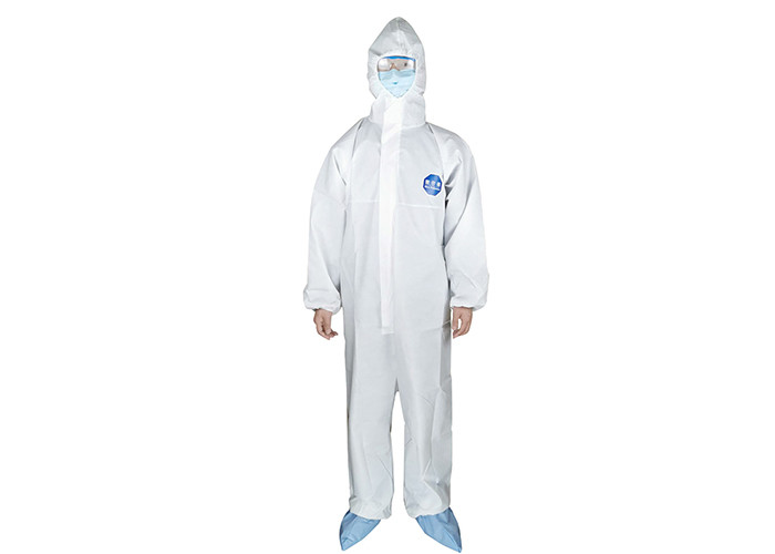 Disposable Medical Non-Woven Siamese Isolation Clothing PE Film Breathable Protective Film Isolation Clothing