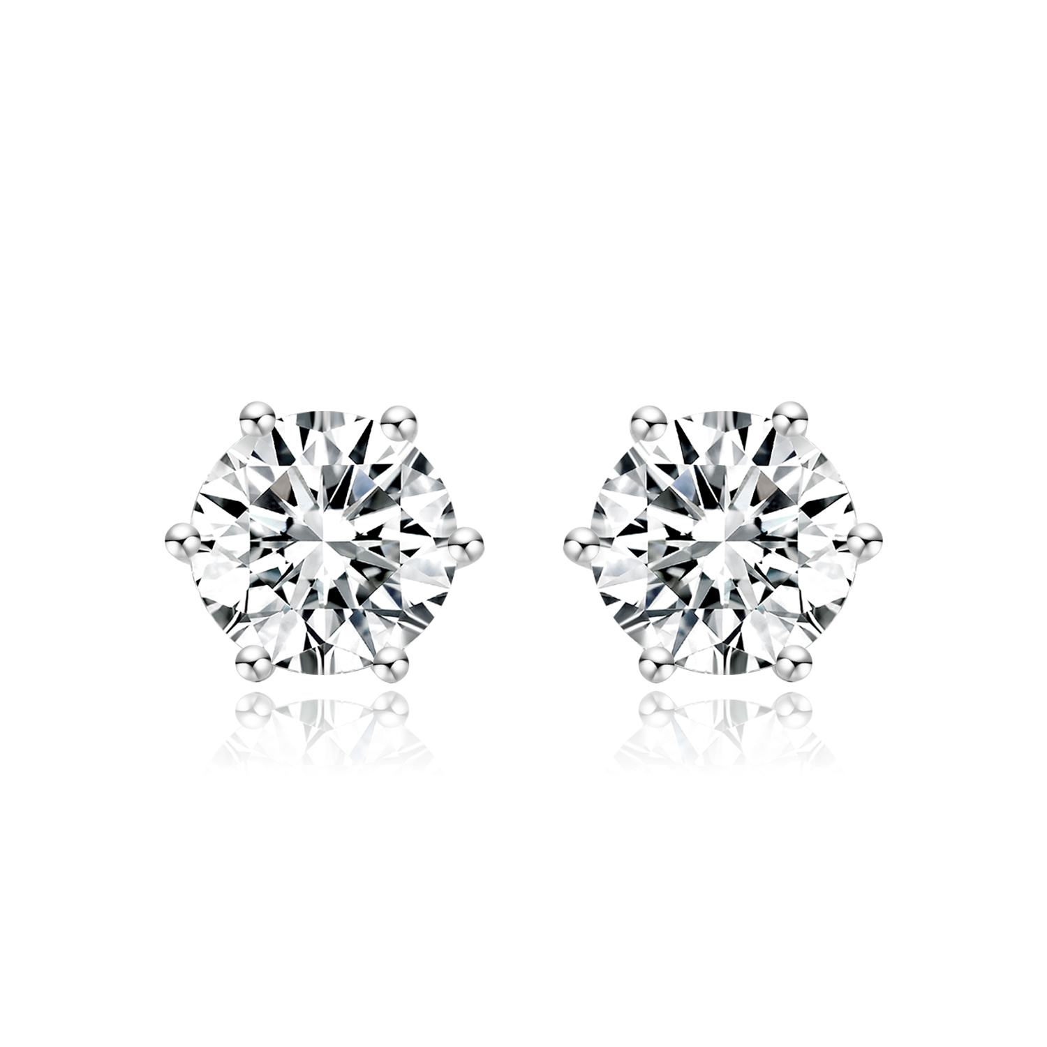 Classic Design 18k Lab Grown Diamond Earrings Jewelry Best seller Round shape diamond Earrings