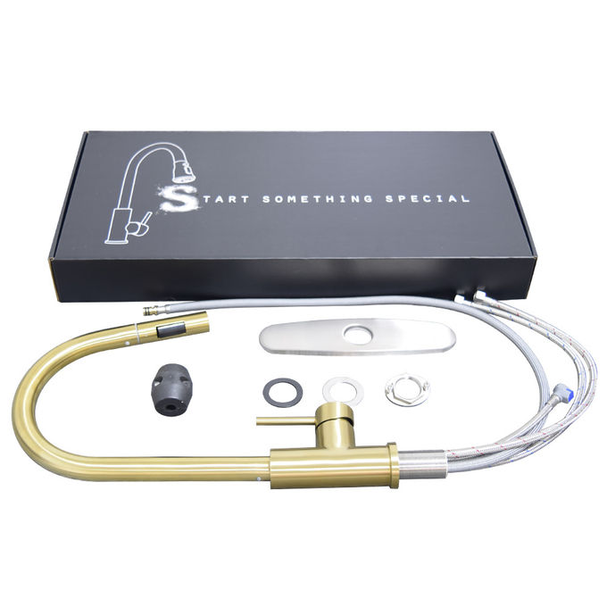 Stainless steel 304 Luxury Gold color middle east market kitchen mixer faucet tap with brass color