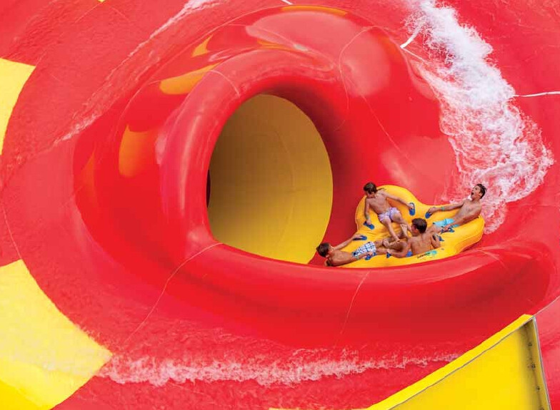 Professional Park Playground Equipment Stretched Length 50m SGS