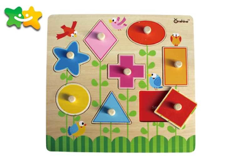 Durable Childrens Kindergarten Learning Toys Pinyin Shape Non Sharp Edge