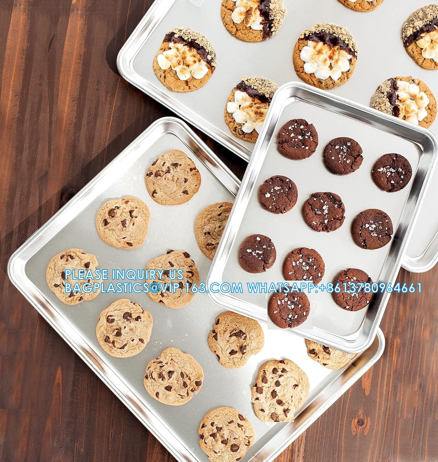 Wholesale Quater Half Full 18 X 26 Inch Aluminum Baking Pan Cookie Bread Baking Tray Oven Bake Tray Bakery Bakeware