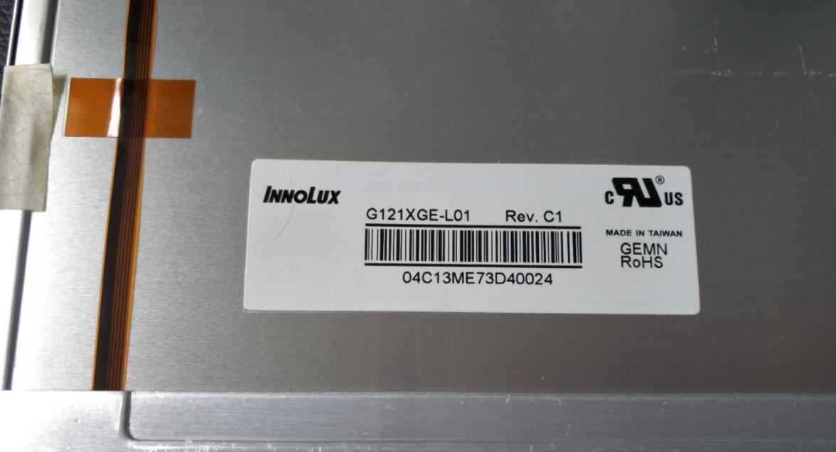 G121XGE-L01 INNOLUX 12.1" 1024(RGB)×768 600 cd/m² INDUSTRIAL LCD DISPLAY