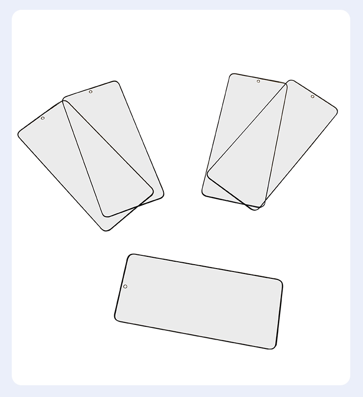 Front Glass Lens OCA Phone Repair Solution for HUAWEI P50pocket Touch Screen Replacement