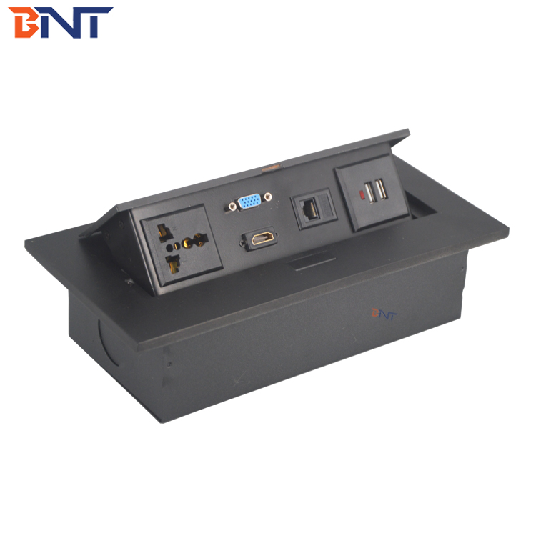 With USB charger interface conference furniture pop up desktop socket
