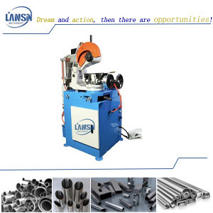 Semi 4kw Automated Tube Cutting Machine Metal For Round Pipe