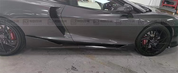 Plastic Black McLaren GT Body Kit Bumper Spoiler Side Skirt Hood