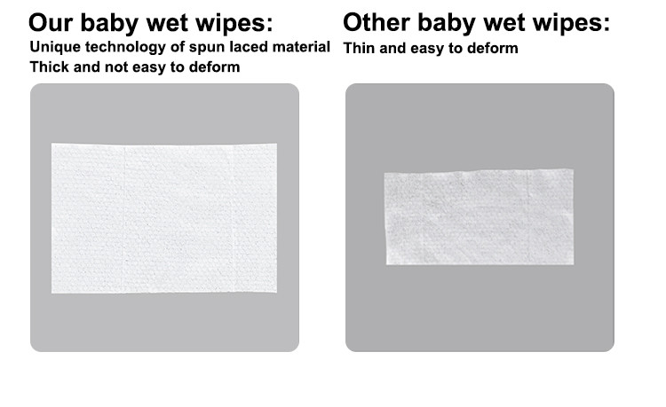 Household Alcohol Free 80pcs Baby Wet Wipes For Sensitive Skin