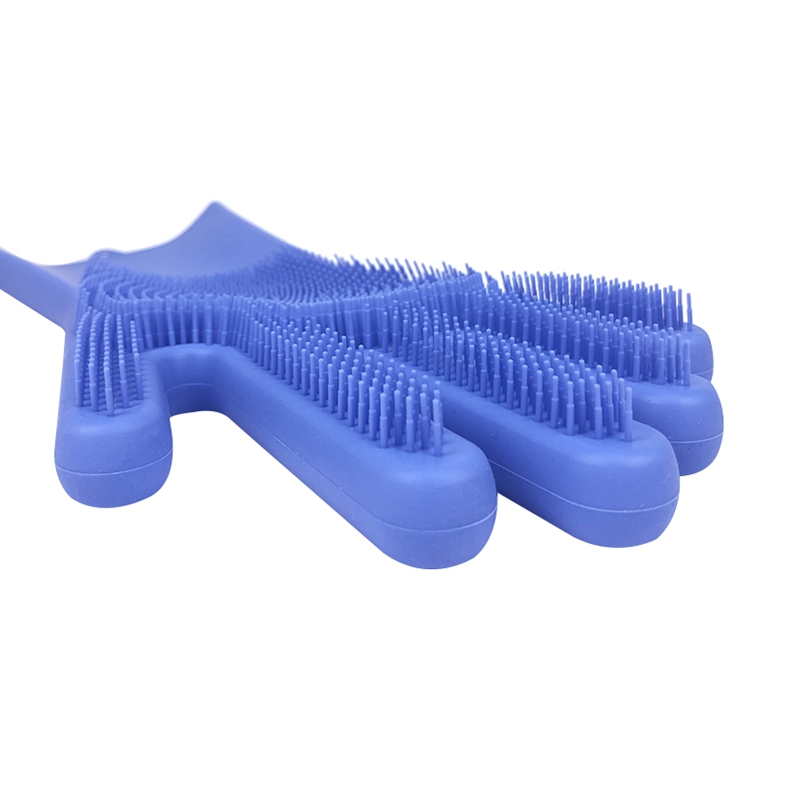 2018 high quality durable soft best seller in amazon customized accessory kitchen household silicone washing rubber gloves