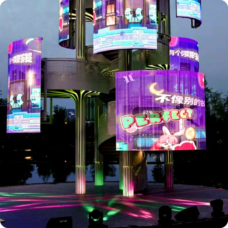 Ultra Light High Transparency Grille LED Screen Outdoor Waterproof IP67