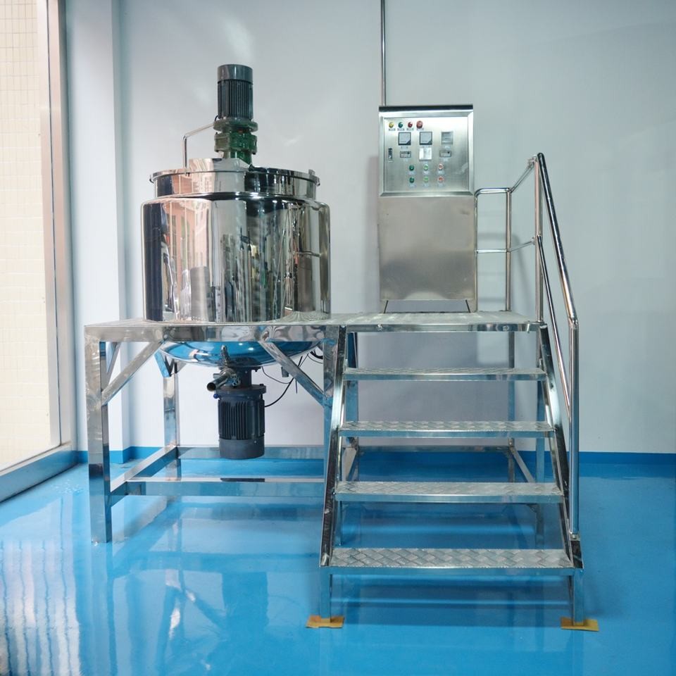 5000L Double Jacket Bath Gel Shampoo Making Machine Liquid Chemical Mixers Liquid Soap Production Line