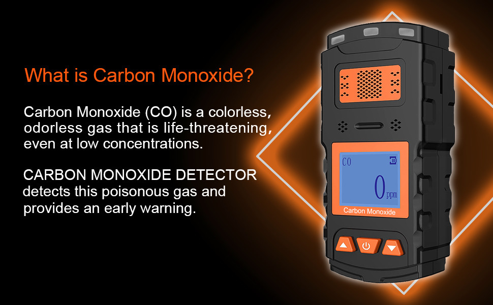 Industrial Safety Portable Carbon Monoxide Alarm 150PPM 3.7V 2000mAh