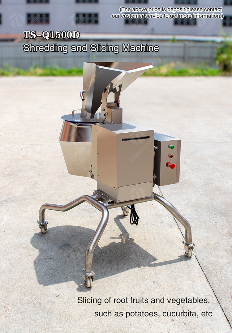 Shredding and Slicing Machine Potatoes and round tuber crops Carrots and longitudinal root vegetables Potato Carrot radish Taro Sweet potato Yam