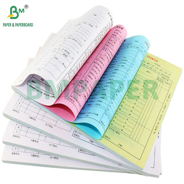 60gsm 75gsm CB White CFB CF Blue Yellow Pink Carbonless Paper 70x100cm Big Size