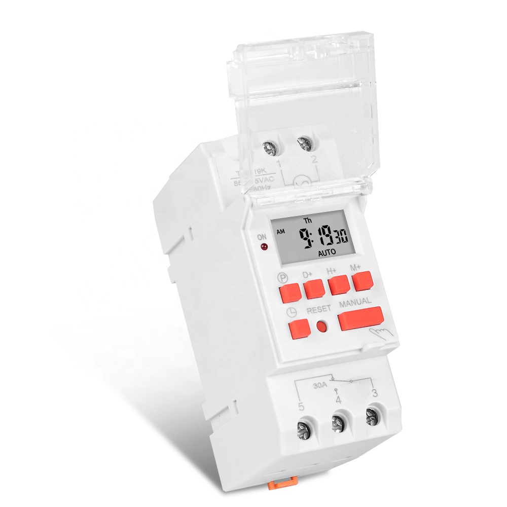 5000W 30A Weekly 7 Days Programmable Timer Controller AC 220V Digital Time Switch Relay