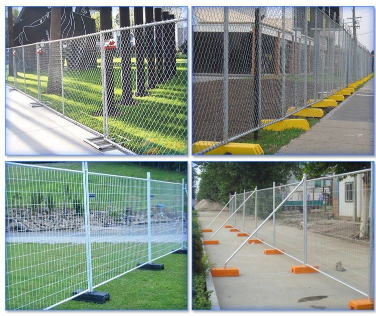 6'x10' temporary chain link fence ,construction panels tubing 1½"(38mm) x 15.5ga/1.70mm wall thick chain mesh2¼"50mm
