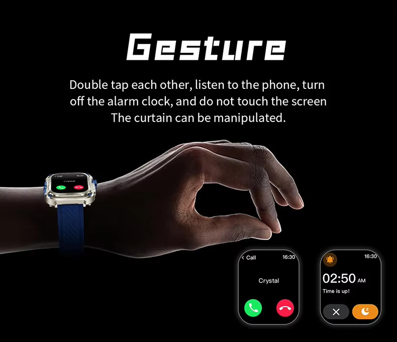 Rugged Waterproof Outdoor Smart Watch Body Temperature Compass 240x296