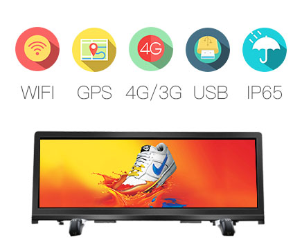 IP65 Outdoor Advertising Taxi Top Led Display 4g Wifi P2.5 P3 P4 P5