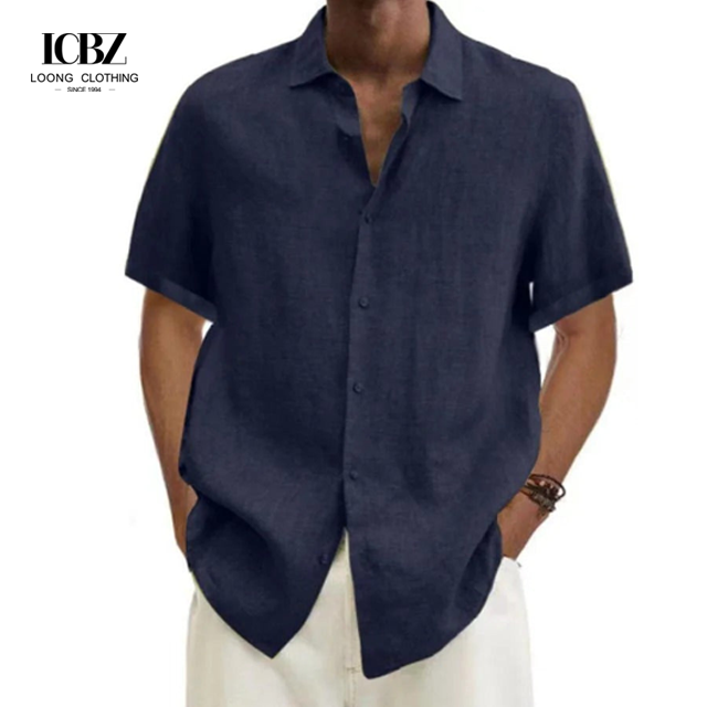 Support 7 Days Sample Order Lead Time Men's Short Sleeve Hawaiian Shirts and Shorts