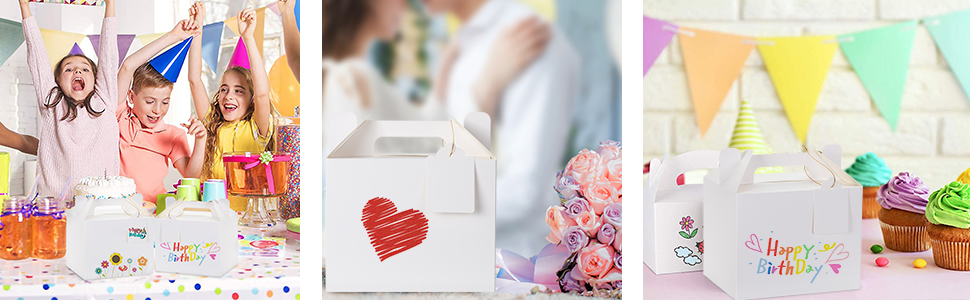 Party Favor Gable Boxes