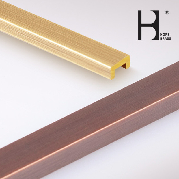 15mm x 15mm x 2mm Brass U Channel Stock For Different U Sizes