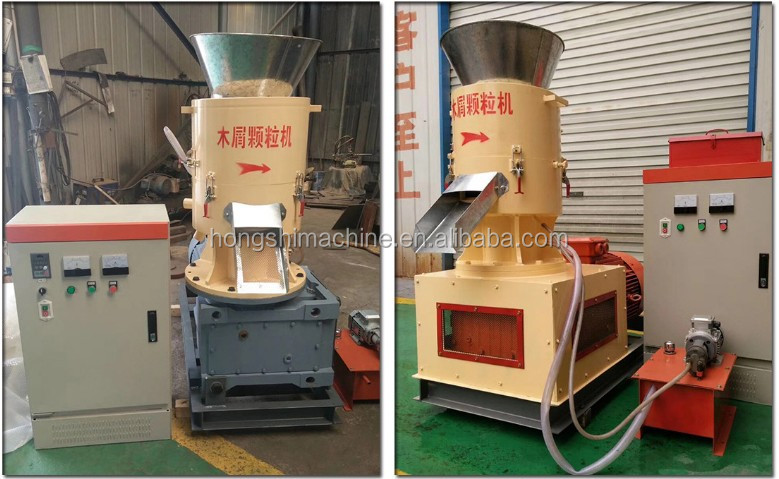 Flat Die Fuel Hay Rice Husk Chips Grass Biomass Pellet Machine High Quality