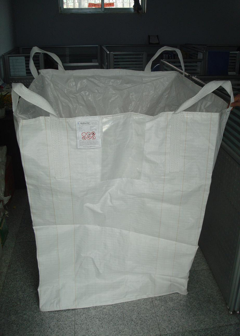 Industrial Plastic FIBC Jumbo Bags , Woven Polypropylene Flexible Container Bag