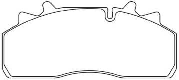 WVA 29126/29159 Disc Brake Pads for DAF LF 55-Series