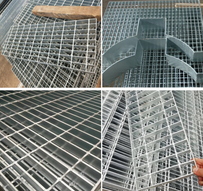 Durable Antiwear Steel Floor Plain Bar Grating 8x8 Heavily Galvanized