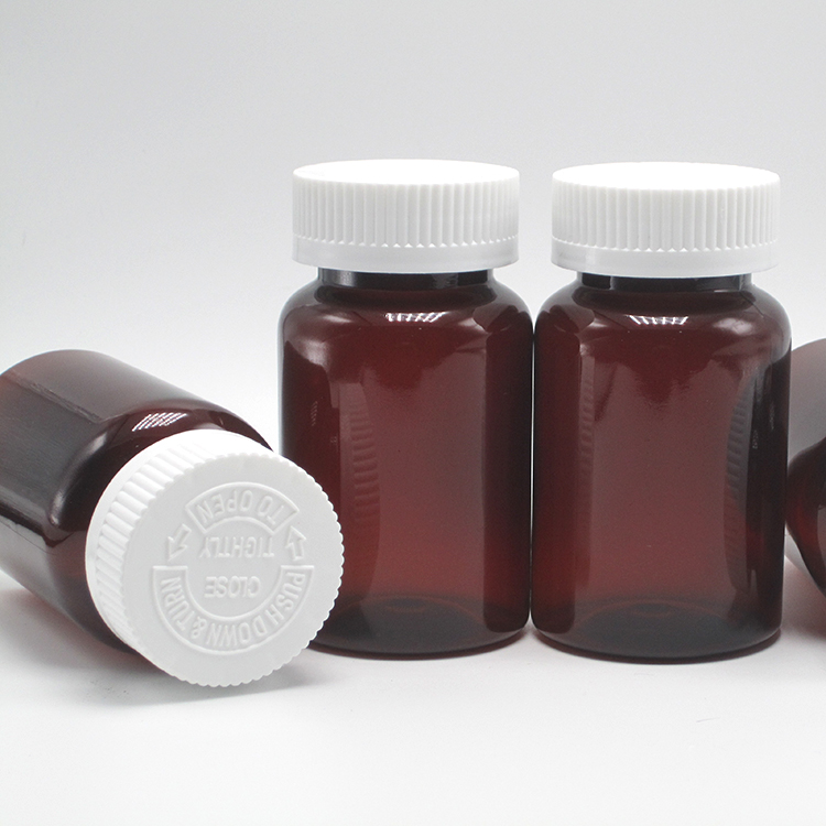 Securely Store Supplements with 120mL 4oz Translucent Amber Pill Containers and Cap